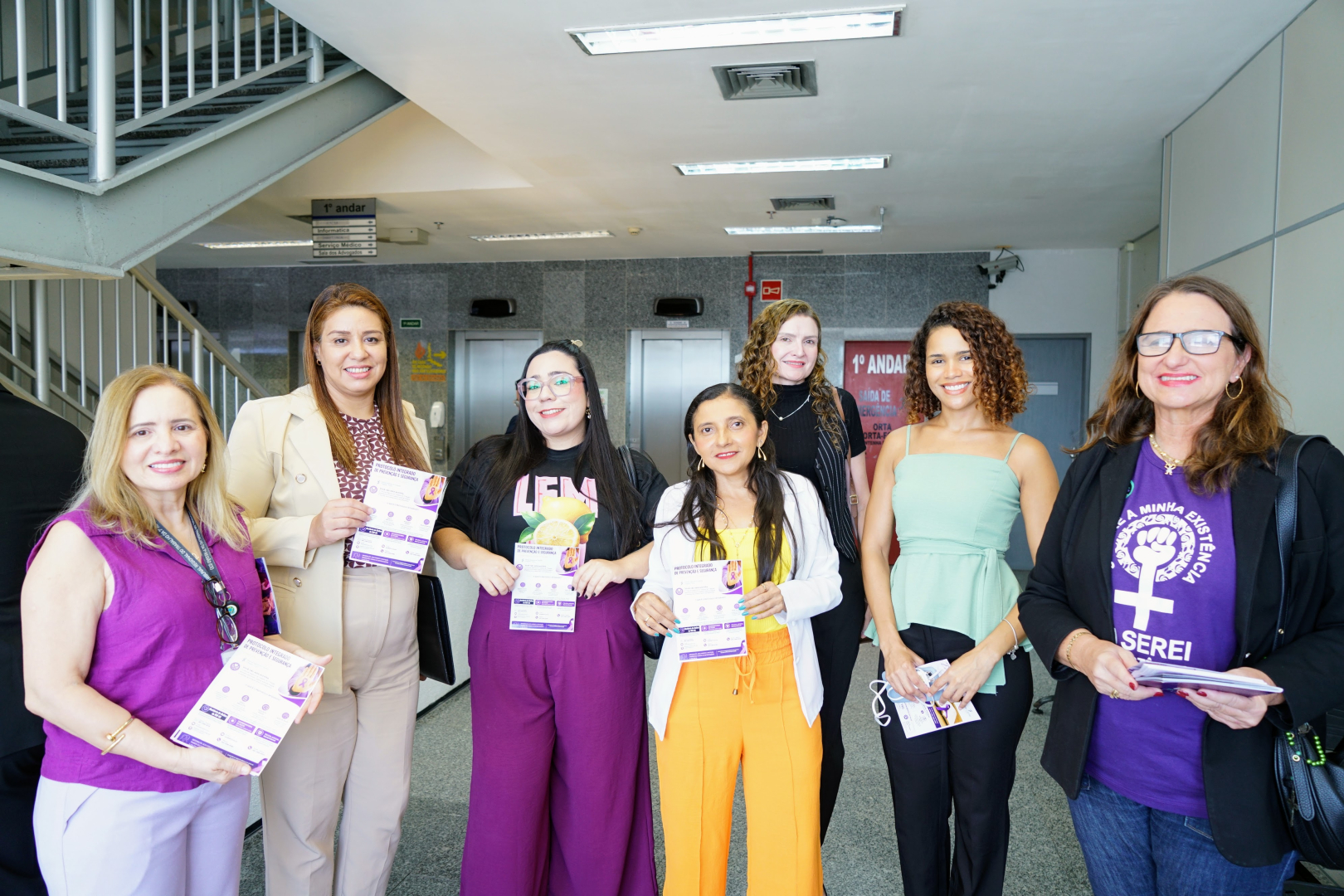 TRT-CE realiza Blitz sobre prevenção à violência contra a mulher no Fórum Autran Nunes