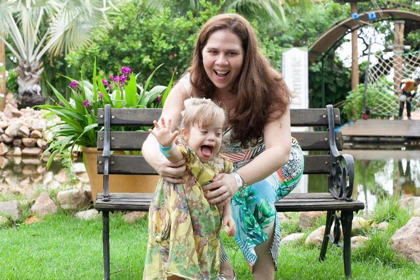 Yabetama e sua filha Clarice.