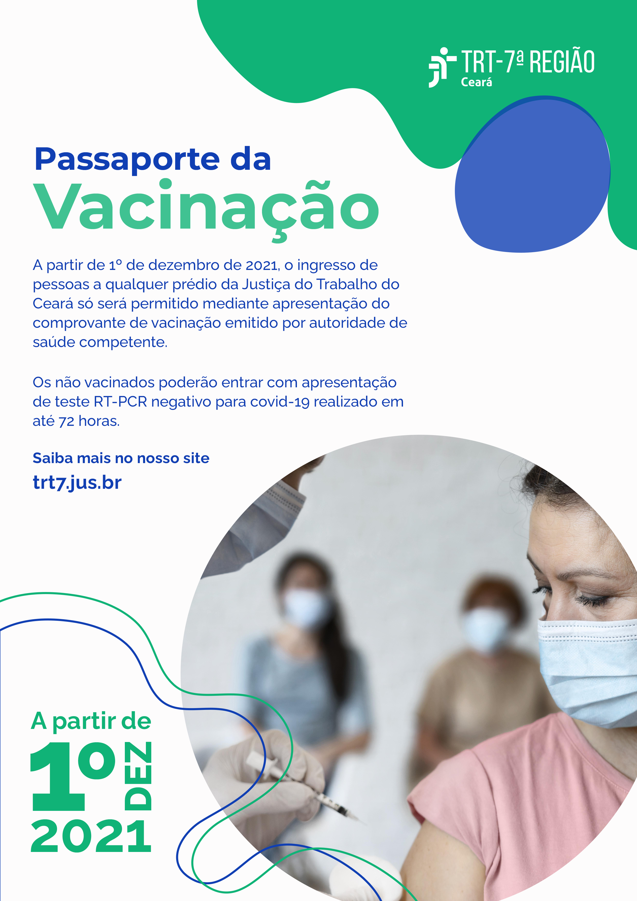 Cartaz da campanha Passaporte da Vacinação