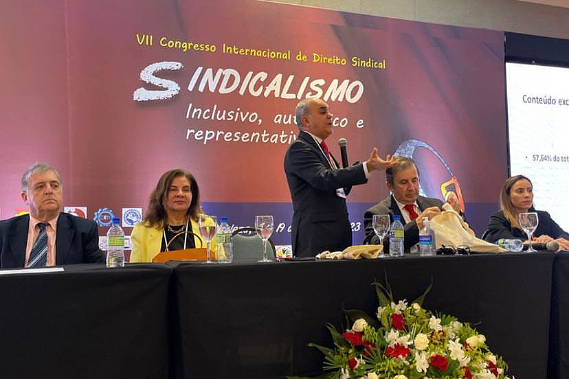 Ministro Cláudio Brandão esteve em Fortaleza para o Congresso Internacional de Direito Sindical