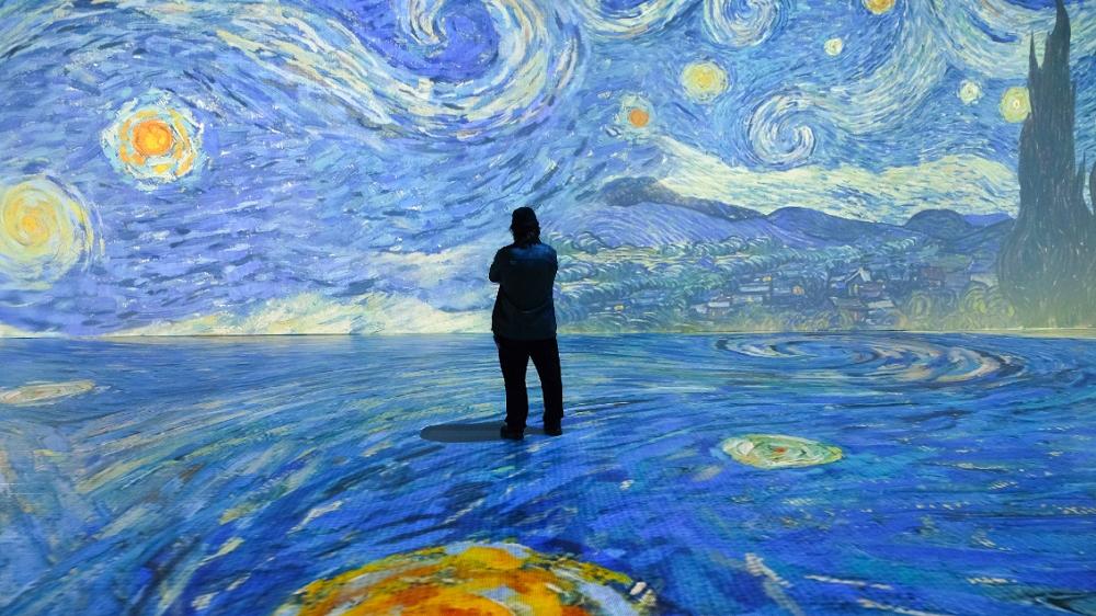 Programa Justiça com Arte leva corpo funcional do TRT-7 para a exposição Van Gogh Live 8K