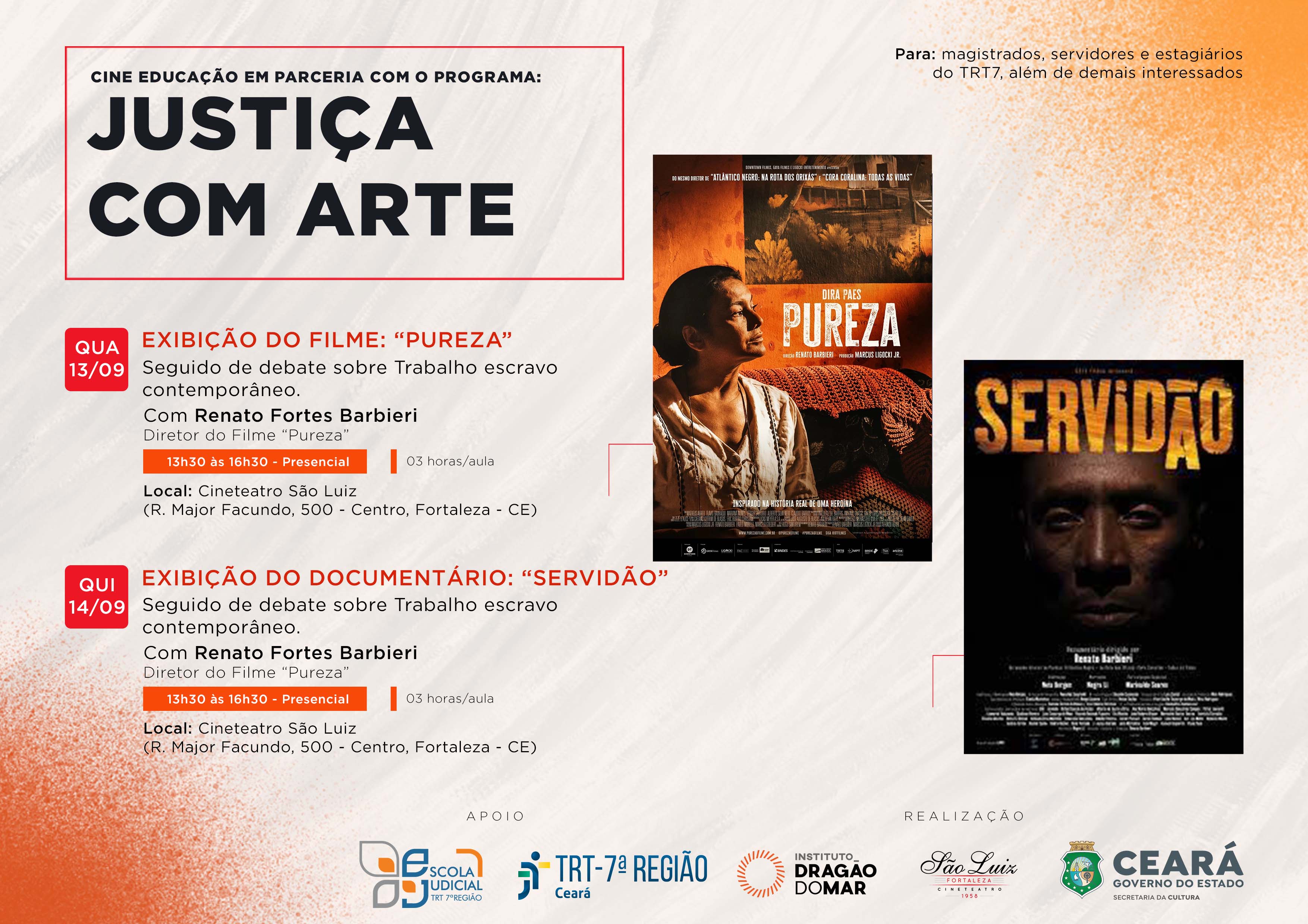 cartazes do filme pureza e servidão