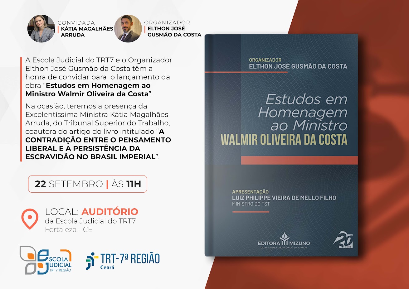 capa do livro “Estudos em Homenagem ao Ministro Walmir Oliveira da Costa”