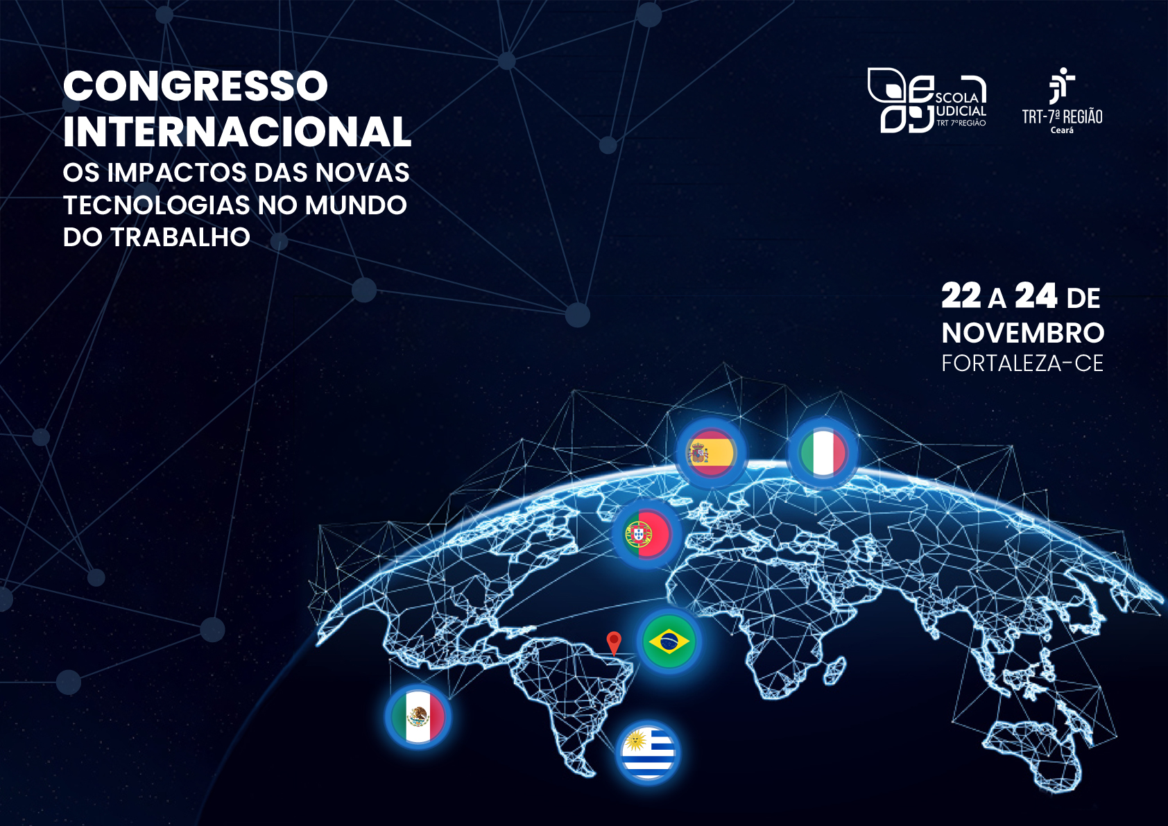 Congresso Internacional de Direito do Trabalho ocorre nos dias 22 a 24 de novembro