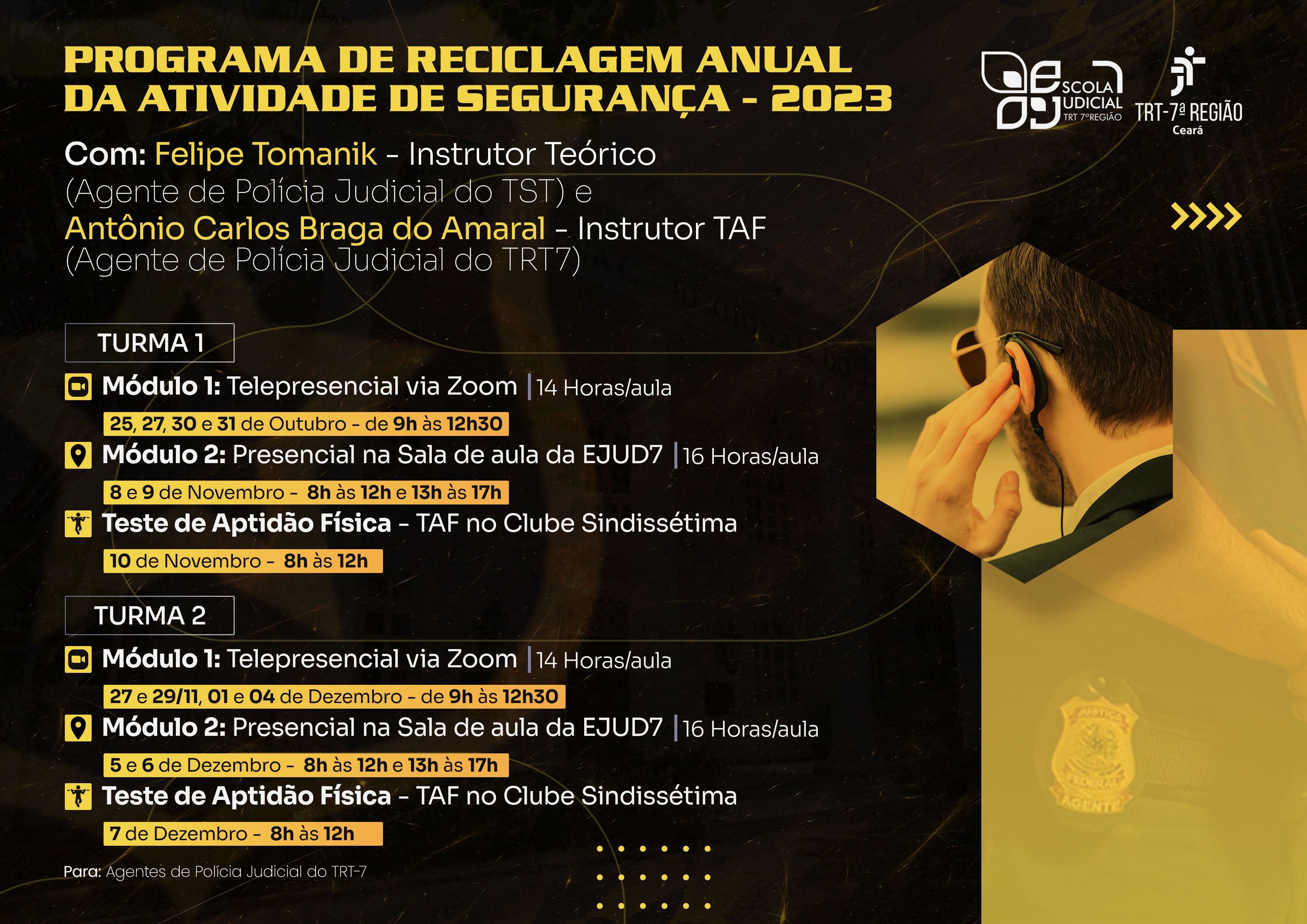 Programa de Reciclagem Anual da Atividade de Segurança – 2023