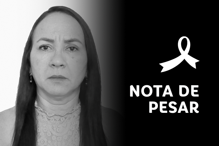 nota de pesar: foto da servidora em preto e branco