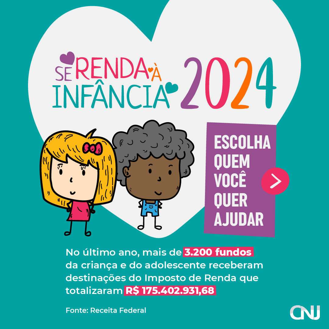 Se Renda à Infância: escolha quem você quer ajudar - ilustração de uma menina e um menino