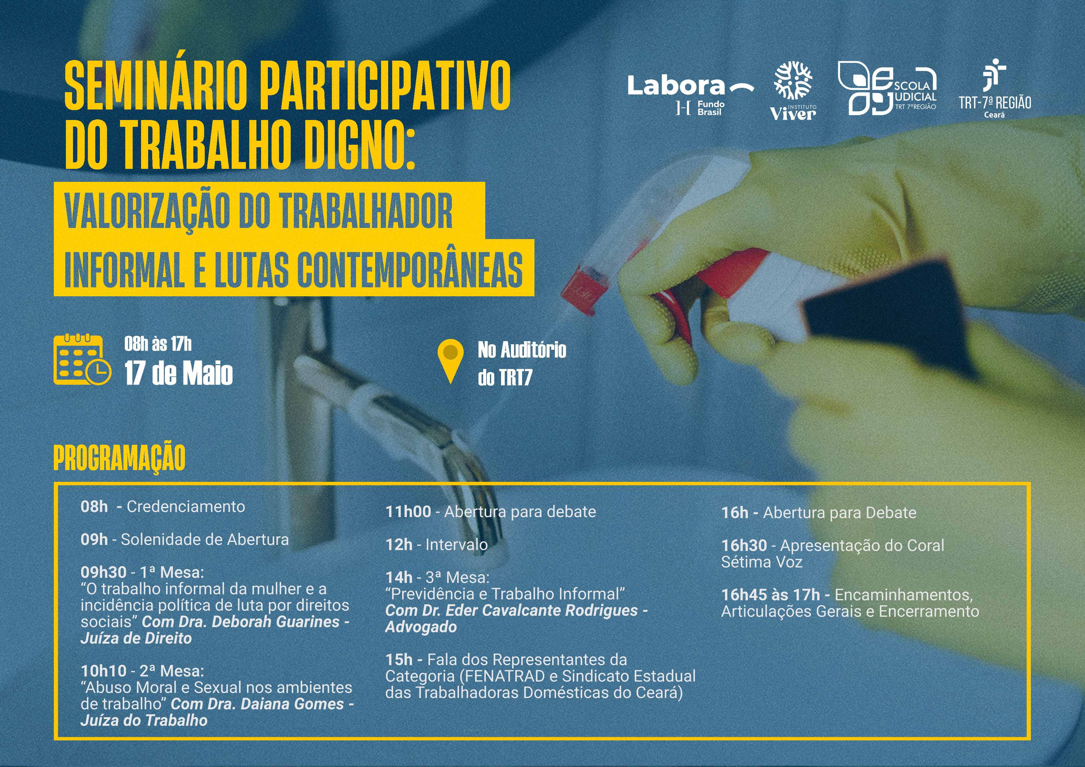Seminário Participativo do Trabalho Digno - programação
