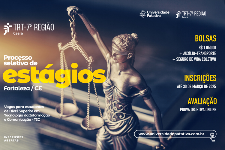 TRT-CE abre inscrições para processo seletivo de estagiários