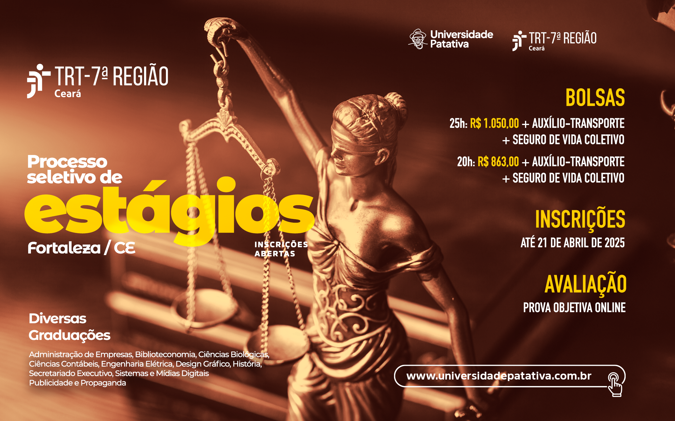 banner vagas de estágio