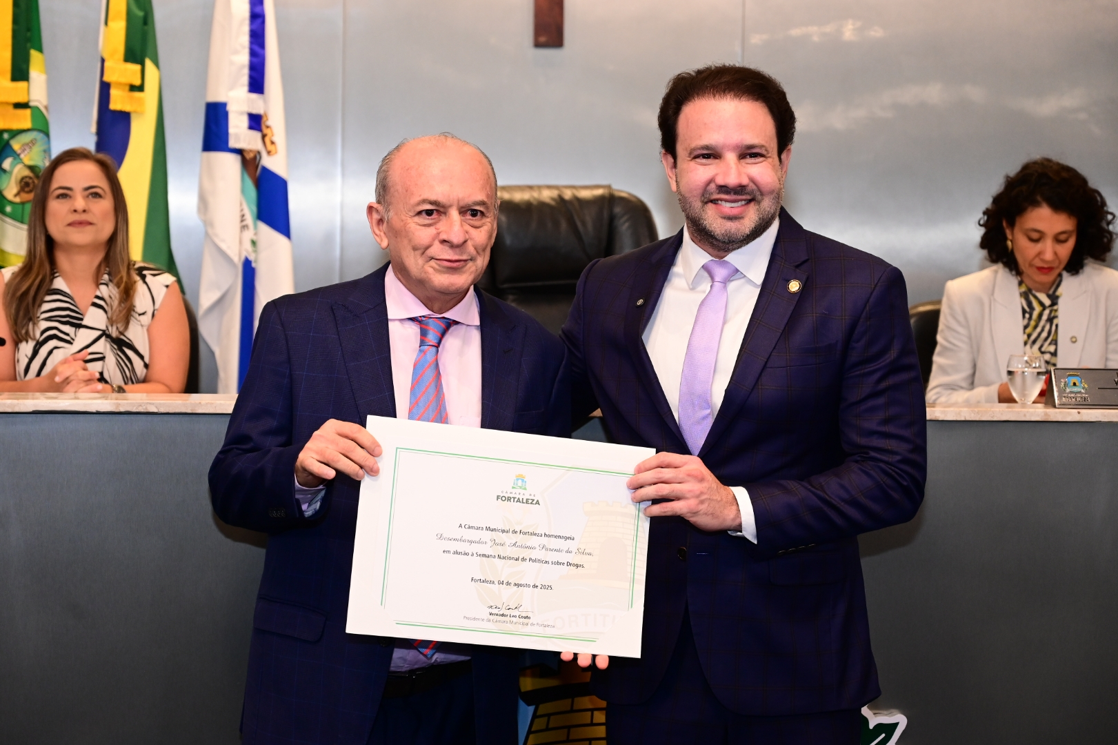 Desembargador José Parente é homenageado na Câmara de Fortaleza