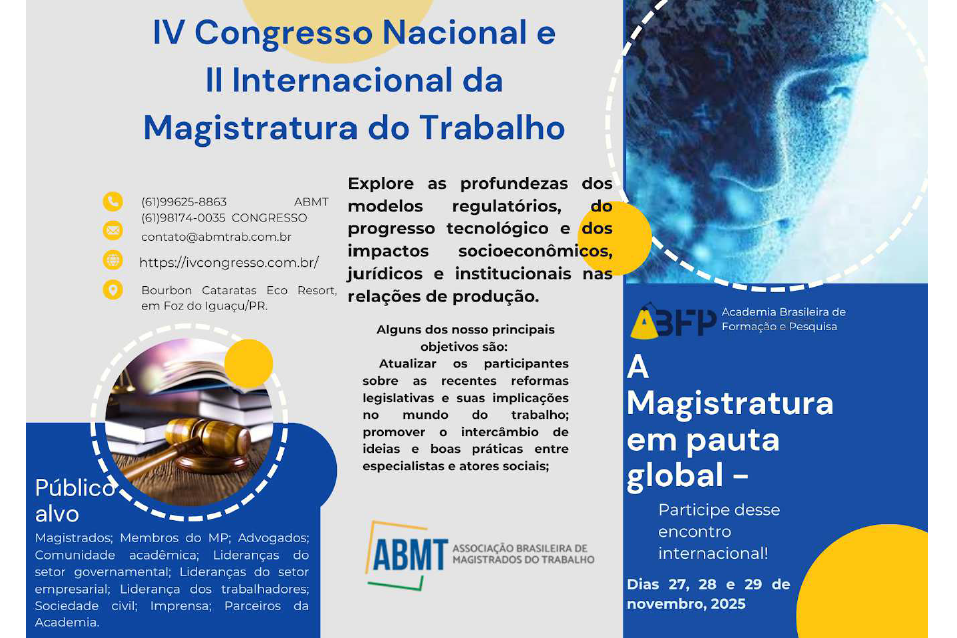 folder com informações do evento