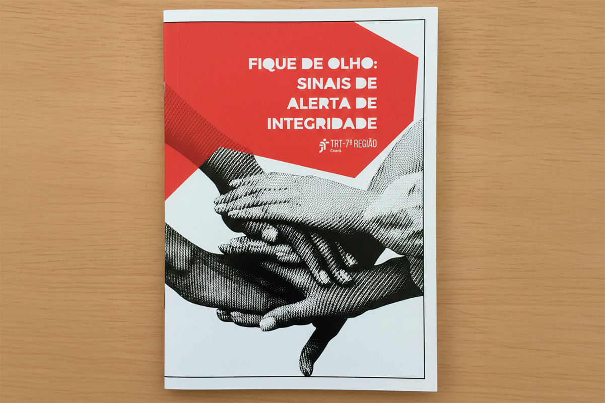 Cartilha do TRT-CE orienta servidores e magistrados sobre sinais de alerta de integridade