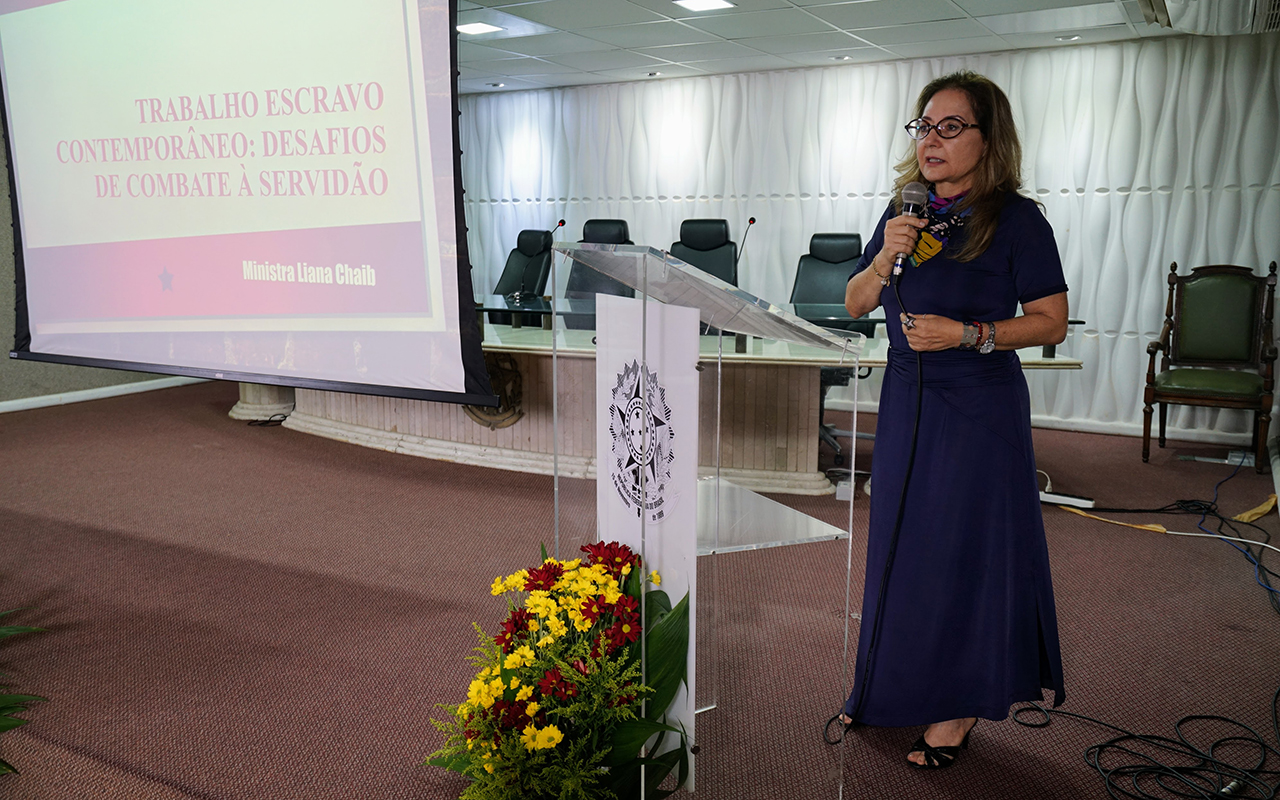 Ministra do TST Liana Chaib destaca desafios do combate ao trabalho escravo
