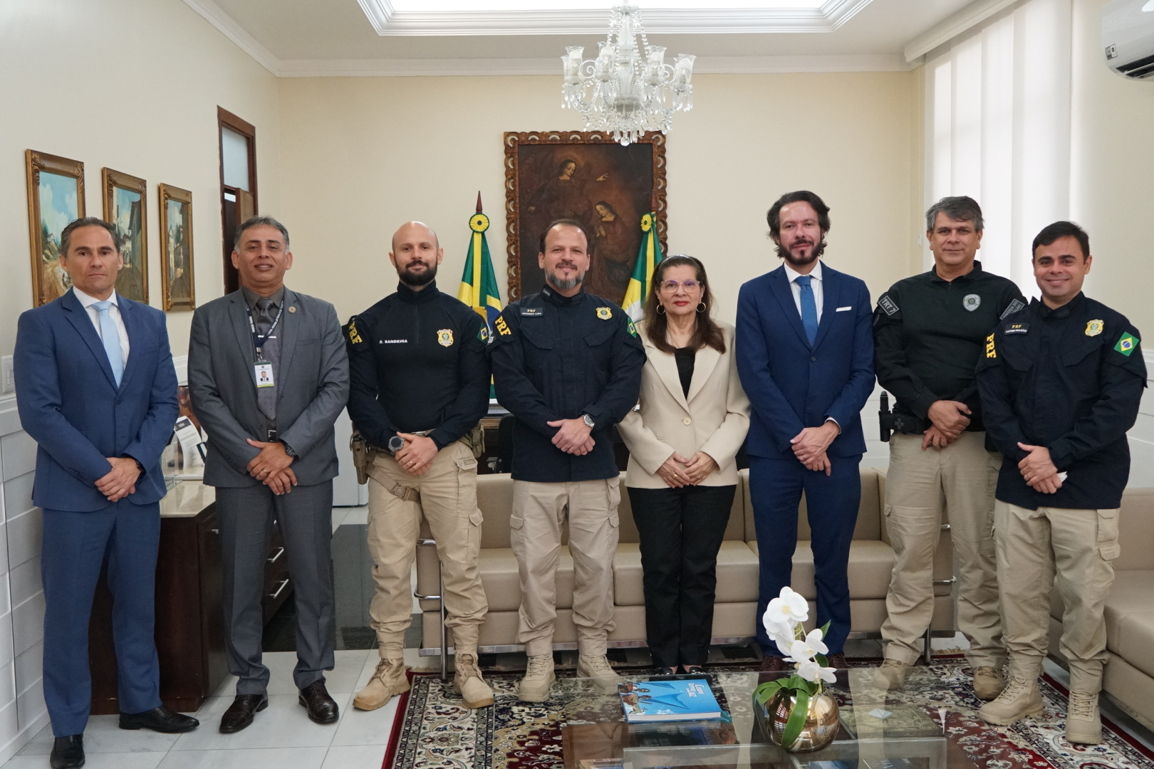 TRT-CE recebe visita institucional da Polícia Rodoviária Federal (PRF)