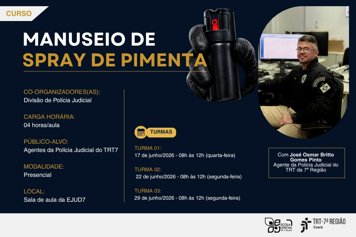 Curso: Manuseio de spray de pimenta