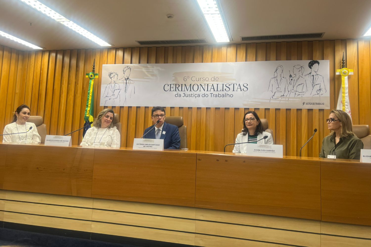 TRT-CE marca presença no 6º Curso de Cerimonialistas da Justiça do Trabalho em Brasília