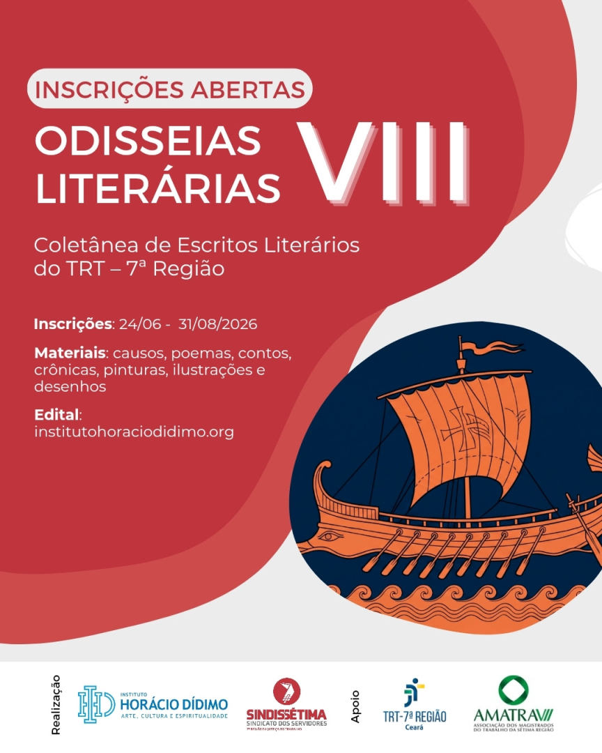 TRT-CE abre inscrições para a 8ª edição da coletânea Odisseias Literárias