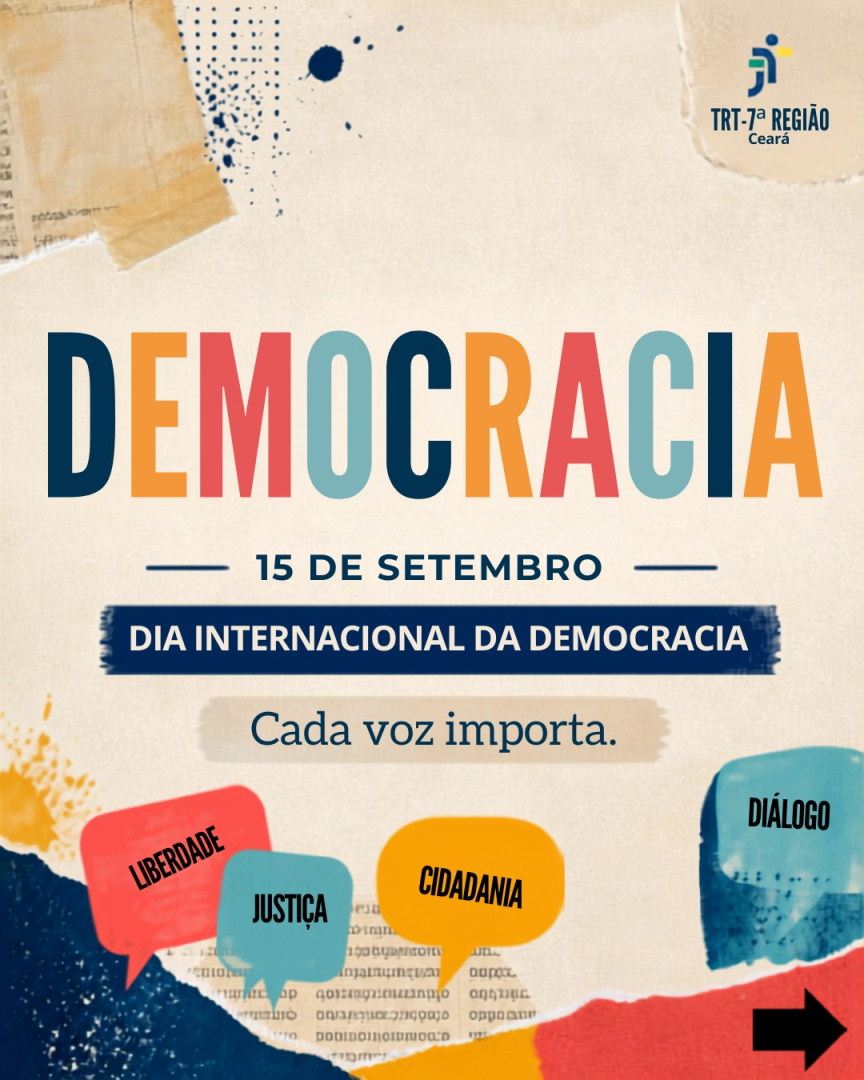 Dia Internacional da Democracia destaca importância da cidadania e do respeito aos direitos 