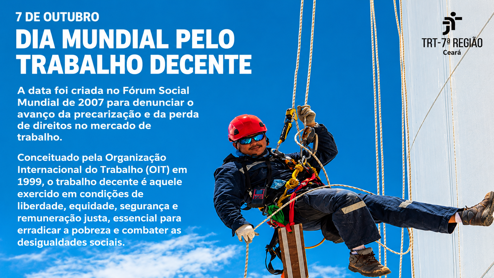 Dia Mundial pelo Trabalho Decente reforça importância da dignidade no trabalho  