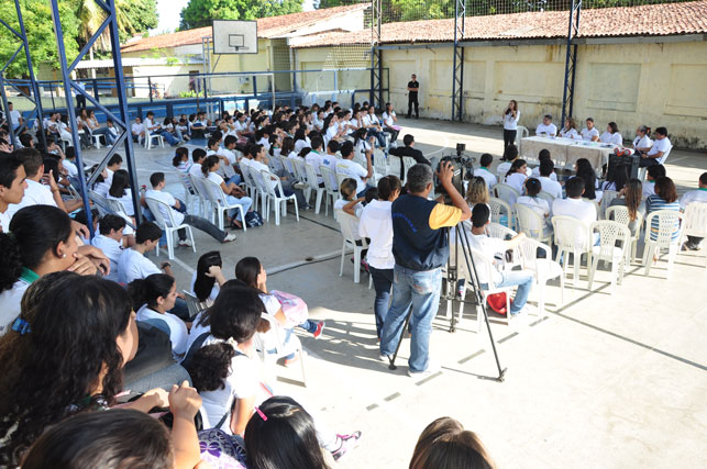 Visita à escola Marechal Juarez Távora, no bairro de Fátima