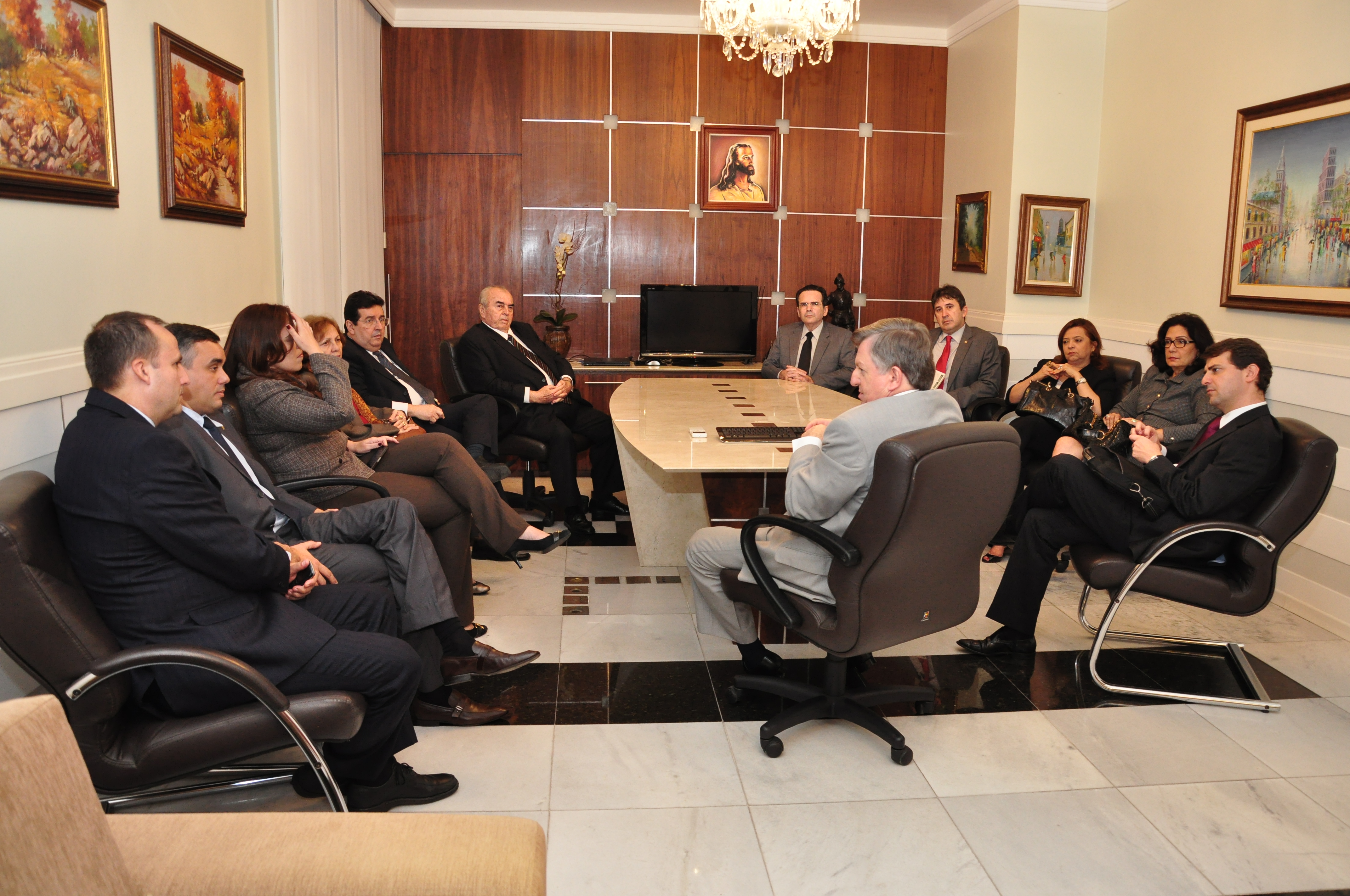 MInistro Dalazen reunido com a Administração do TRT/CE