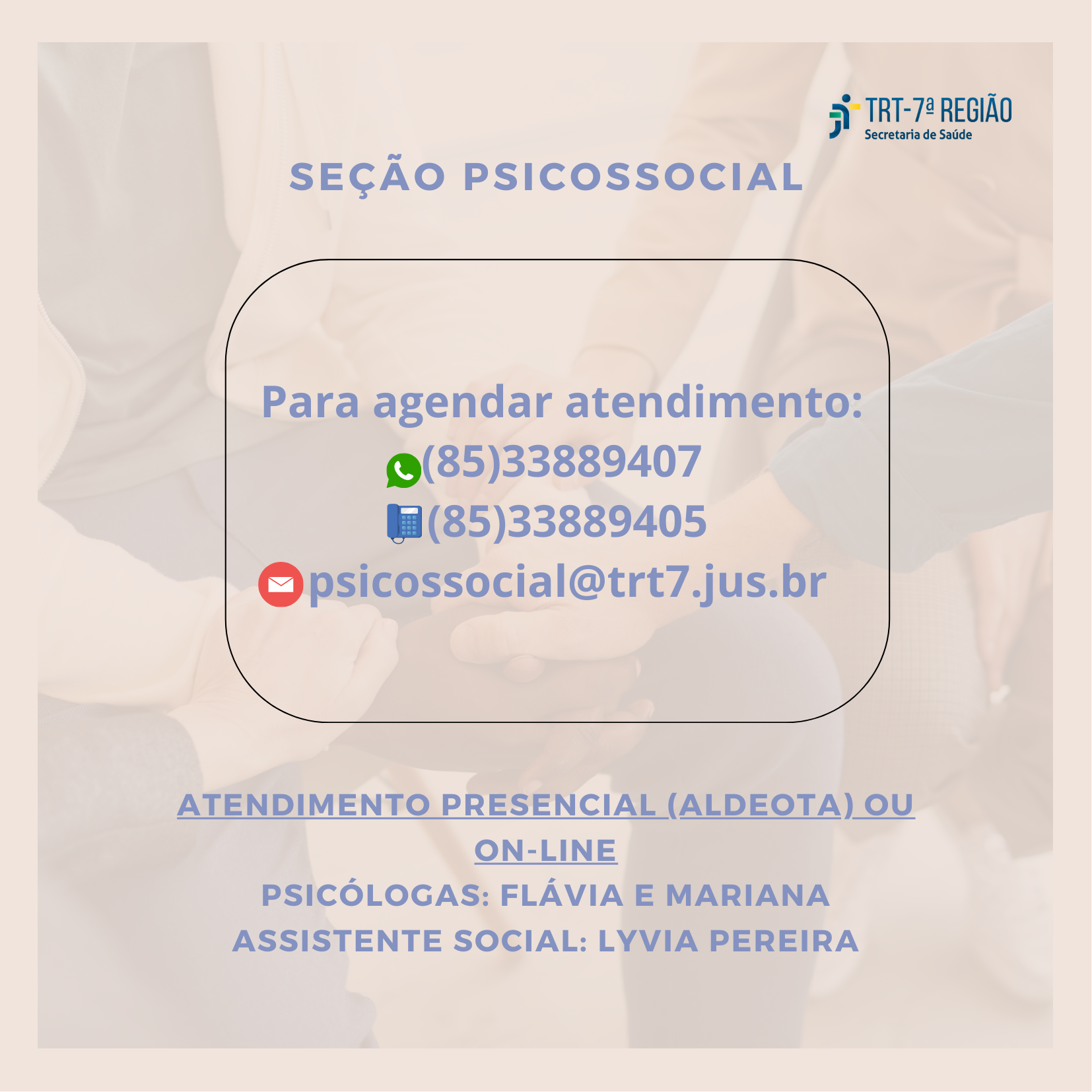 Cartão Seção Psicossocial