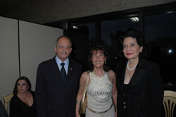 Juiz Tarcísio Giboski (Presidente TRT 3ª), Maria Helena Giboski e Desa. Dulcina Palhano (Presidente TRT 7ª)